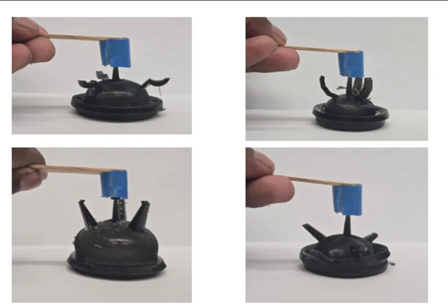 Gripper designs being tested against the phantoms
